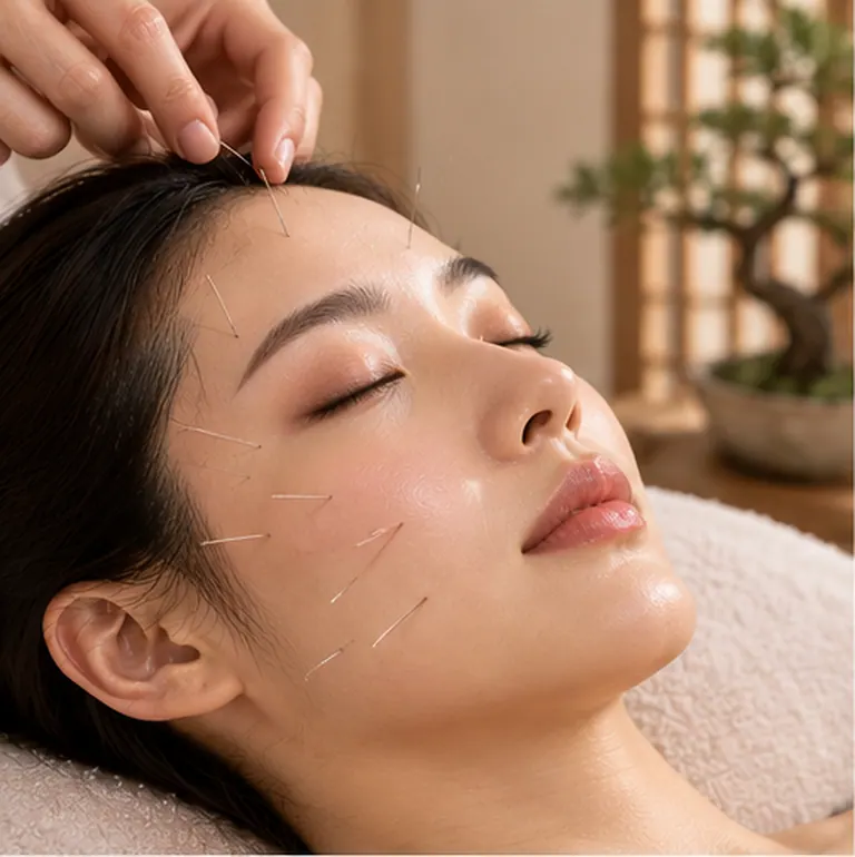 Gentle facial acupuncture